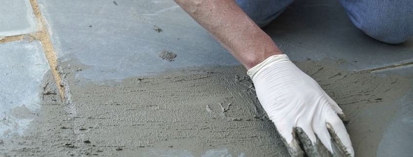 Concrete professional performing concrete repair services in Baltimore.